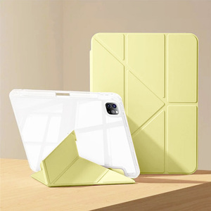Funda para Tablet <span class=keywords><strong>iPad</strong></span> Pro 11 12.9 Air 13 Pulgadas, Carcasa Transparente de Acrílico Resistente a Impactos, Soporte para Lápiz, Magnética, con Logotipo Personalizado, Función Smart Sleep/Wake - Product Image 5