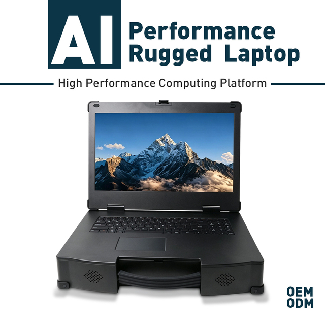 AI Rugged Laptop i9-14900T RTX 4090M GPU 96GB RAM 16TB SSD High Performance Computing Workstation OEM ODM