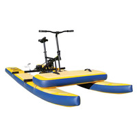 Vélo de mer flottant à l'eau à pédale gonflable unique pour le divertissement aquatique