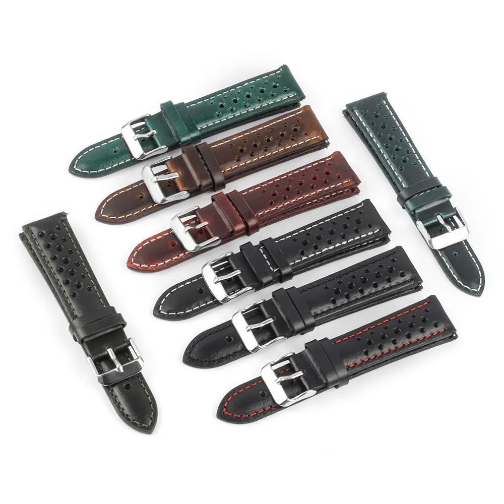 Shining Cow Leather Straps for Watches Racing Band Watches Fast Delivery Watch Bands Free Return