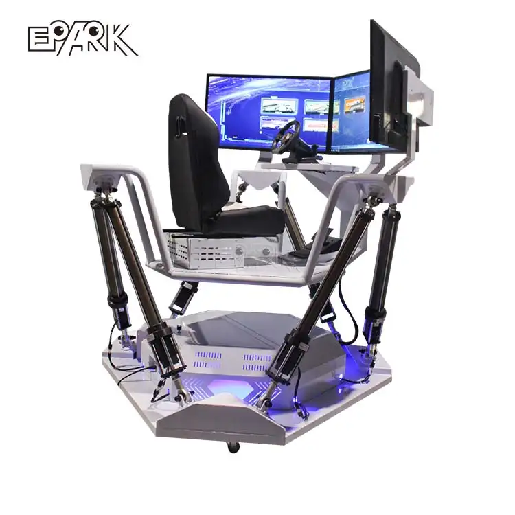 थोक गेमिंग स्टीयरिंग पहियों के साथ कुर्सी ड्राइविंग कार सिम्युलेटर 9D वी. आर. गति कुर्सी आर्केड मशीन