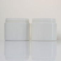 Pot en plastique PP rond blanc personnalisé de 120 g pour crème pour le visage, avec bouchon à vis, pour l'emballage de cosmétiques et de soins de la peau