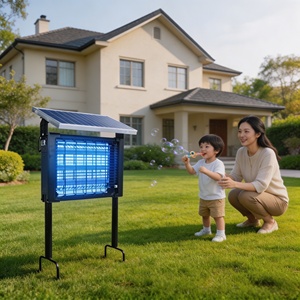 <span class=keywords><strong>Lampe</strong></span> anti-moustiques d'extérieur solaire et rechargeable par USB, étanche IPX4, <span class=keywords><strong>grille</strong></span> de sécurité, certifiée CE FCC RoHS, directement de l'usine - Product Image 1