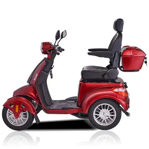 Patinete eléctrico de 4 ruedas para adultos, scooter con movilidad fácil de montar, quad, neumático ancho, para discapacitados, opklapbare