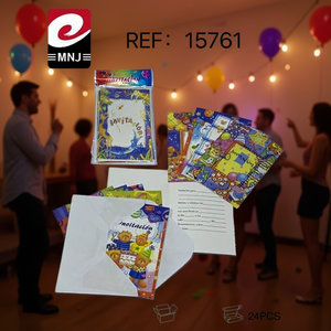 Invitation Card Envelope With Colorful Design For Party Events 24Pcs - Product Image 2