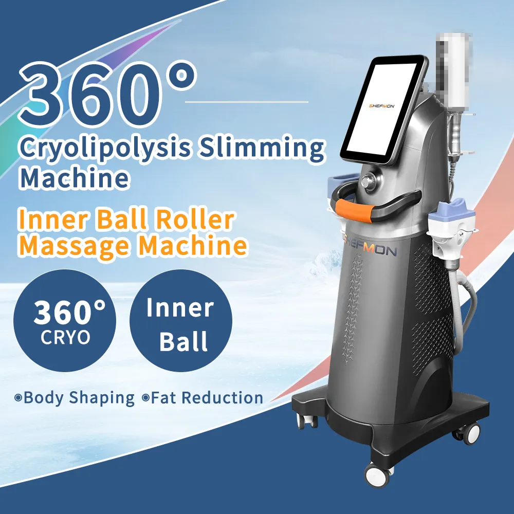 Professional vacuum inner ball rollers slimming machine fat reduction flex shaping body slimming machine with criolipolisis 360