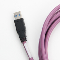 Kabel Data kepang USB 3.0 AM ke mikro Usb 3.0 BM untuk kabel Iphone PVC standar Gratis Usb mikro untuk Telefono
