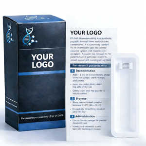 Customized logo Premium Peptie Vial Packaging Magnetic Closure Hard Rigid <strong>Paper</strong> Cardboard Cosmetic <strong>Box</strong> Peptid Vial <strong>Storage</strong> <strong>Box</strong> - Product Image 1