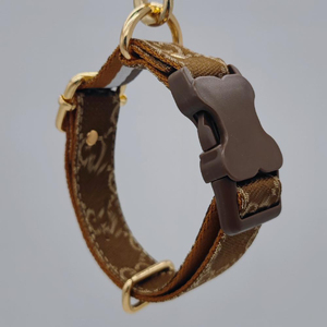 犬の首輪防水犬の首輪デザイナーペット犬のハーネス鎖と首輪 - Product Image 2