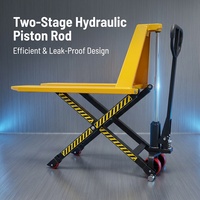 Chariot élévateur à palettes industriel 1T 685 mm avec tige de piston renforcée, structure ciseaux ultra-stable pour un empilage manuel stable