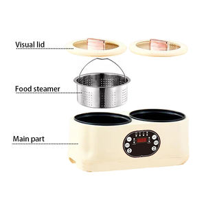 Precio de fábrica Doble bilis Multifuncional Acero inoxidable Material antiadherente Olla caliente eléctrica de doble bilis - Product Image 4