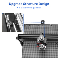 Máquina Fresadora CNC 4540Plus de 500W con Guía Lineal y Husillo de Bolas de Alta Precisión para Grabado y Corte de Metal, Aluminio y Cobre, Motor Único