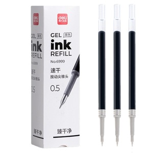 Deli Gel Pen Refill 0.5mm Black Quick-drying For Student Exams Office School Use - Product Image 5
