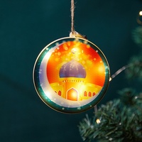 Nouvelles Lumières Décoratives LED 2026 pour Noël, Ramadan, Aïd al-Fitr – Décoration Suspendue Musulmane Kareem pour la Maison, avec Télécommande Mubarak