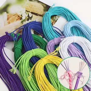 Высокопрочный цветной Круглый Полиэфирный эластичный шнур 1 мм 1,5 мм 2 мм 3 мм, плетеный эластичный шнур, эластичная резиновая веревка