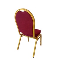 Chaise de banquet moderne King Throne Design pour hôtels restaurants empilable résine métal matériel pour mariages fêtes événements bars