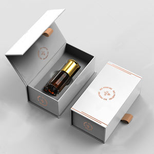 กล่องบรรจุภัณฑ์น้ำหอมแบบหยด ขนาด 30 มล. 50 มล. 100 มล.  แบบหนังสือ ทำจากกระดาษแข็งรีไซเคิล พร้อมฝาแม่เหล็ก - Product Image 2