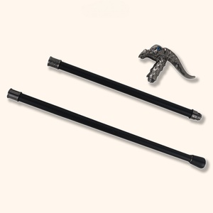 Canne de marche vintage en argent avec poignée en forme de chèvre démoniaque, bâton de marche rétro pour costume de gentleman, idéal pour collection ou cadeau d'Halloween - Product Image 3