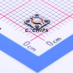 EVQP6LB55 Tactile Switch SMD,4.1x4.1mm Switch Single Pole Single Throw Round Button 1.6N Vertical Mount - Product Image 1