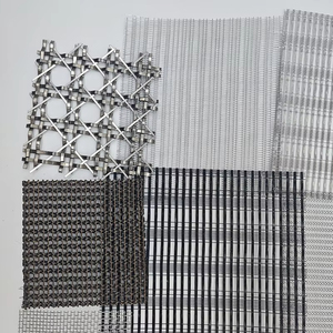 Lưới dệt nghệ thuật chuỗi kim loại Rèm trang trí kiến trúc kim loại được sử dụng trong kính Rèm tường interlayer kim loại chainmail vải - Product Image 5