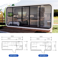 Maison conteneur extensible Apple Cabin 20 pieds, préfabriquée, pliable, à structure en acier, module de bureau et de toilettes, unité de logement portable