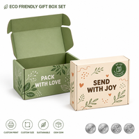Coffret Cadeau Écologique Personnalisé Vert Sauge – Boîte d'Expédition avec Message d'Amour – Vente en Gros Direct Usine