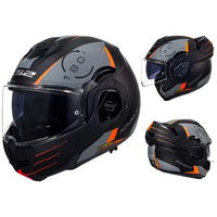 Casque de moto LS2 FF906 unisexe taille XL avec visière intégrale double face et système de dégagement rapide anti-buée, modèle été toutes saisons