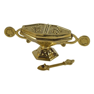 ที่ใส่ธูปโลหะทองเหลืองสำหรับตกแต่งบ้านเชิงเทียนสำหรับตกแต่งบ้านตามเทศกาลที่วางธูปสำหรับกลิ่นกำยาน - Product Image 3