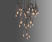 Lustre suspendu ovale long moderne YH à 10 lumières pour salle à manger, design contemporain, LED, luminaire suspendu circulaire pour escalier, plafonnier