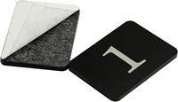 Autocollant rectangulaire en acrylique StayMax étanche pour porte de casier, numéro de porte, avec ruban adhésif (1-25 Noir) pour table, rangement, salle