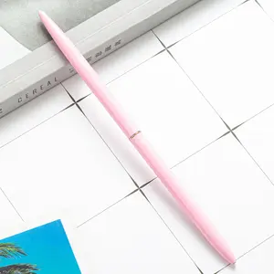 Slim Lightweight Business Office Hotel Advertising Gel Ball Pen Signature Custom Metal Ballpoint Pens