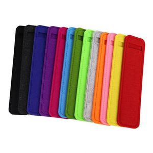 Étui en feutre plat personnalisé avec logo, porte-stylos, trousse à crayons, sac à stylos, fournitures scolaires et de bureau - Product Image 2