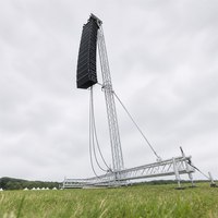Tour de levage en treillis d'aluminium pour enceintes, support au sol pour systèmes Line Array, pour concerts en plein air et événements sportifs