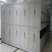 Étagères en métal à cadre dense, mobiles et réglables, compactes et intelligentes, pour le stockage de documents de bureau à usage intensif, bibliothèque en acier mobile, banque scolaire