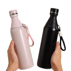 Nouvelles ventes exceptionnelles : Bouteille d'eau isotherme en acier inoxydable de 20 oz, anti-fuite, avec couvercle à vis, design fin, idéale pour les voyages et la salle de sport, sans BPA. - Product Image 2