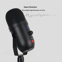 Takenoken Intelligent Cardioid Pattern Condensateur USB Microphone Réduction du bruit pour l'enregistrement de podcasting de jeux sur Smartphones