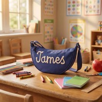 Sac à bandoulière et sac à main personnalisés avec nom, sac fourre-tout personnalisé avec nom, sacs à main pour enfants avec nom, sacs de rangement G26-342