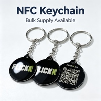Etiqueta NFC para Llavero de Google/Instagram/Facebook con Impresión Personalizada
