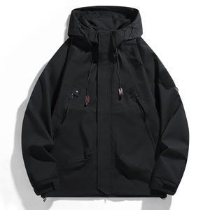 Chaqueta de Motocicleta Impermeable para Hombre, Cuello Alto, Tela de Lona, para Montañismo, Viajes, Moda, Cómoda y Cálida - Product Image 4