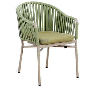 Mobilier d'extérieur pour café et restaurant, chaises de <span class=keywords><strong>terrasse</strong></span>, ensemble de jardin en corde tissée, chaise en <span class=keywords><strong>osier</strong></span> pour restaurant, <span class=keywords><strong>fauteuil</strong></span> empilable - Product Image 3
