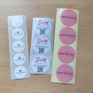 Custom Round Gold Foil <b>Stickers</b>, Self Adhesive Brand Logo Sealing <b>Labels</b>, Roll Packaging <b>Stickers</b> For Small Business - Product Image 1