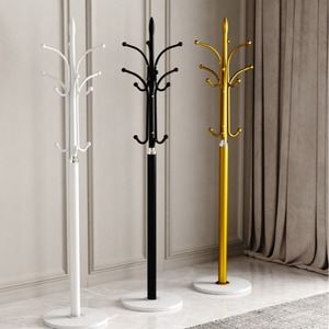 <span class=keywords><strong>Perchero</strong></span> de hierro simple para sala de estar o dormitorio, colgador vertical de pie con estantes colgantes para ropa y bolsas - Product Image 2