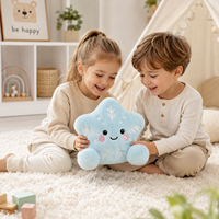 Peluche Étoile Mignonne, Coussin Doux en Forme de Flocon de Neige, Personnage de Dessin Animé Kawaii, Couleur Personnalisée, Cadeau d'Anniversaire pour Enfants