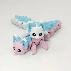 Nouvelle conception 2026 : Poupée articulée renard en PLA imprimée en 3D, jouet pour filles, breloque pour sac à dos de maternité, décoration intérieure - Product Image 4