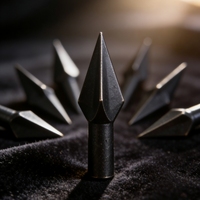 Flèches de chasse en carbone mélangé en fer noir en gros pour arc à poulies avec pointes en acier, pointe de flèche pour arbalète