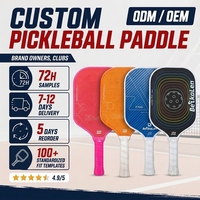Raquette de pickleball pour enfants avec logo personnalisé, légère, manche court, fibre de carbone, bord en mousse F Safe, ensemble d'entraînement pour jeunes et écoles