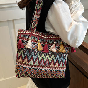 Nouvelle Collection Automne Hiver 2024 : Sac à Bandoulière <span class=keywords><strong>Ethnique</strong></span> Grande Capacité, Portable, Style <span class=keywords><strong>Panier</strong></span> de Légumes, Design Tendance - Product Image 2