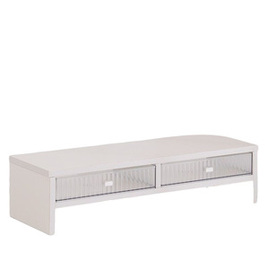 Desktop Storage Shelf 2 Tier <b>Foldable</b> Organizer For Office <b>Desk</b> Laptop Monitor Stand With Drawers Rectangle Standing Type - Product Image 5