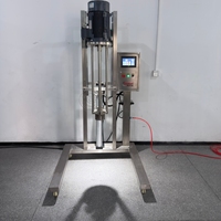 Machine de production de lessive liquide à commande pneumatique, homogénéisateur à levage, mélangeur à cisaillement élevé
