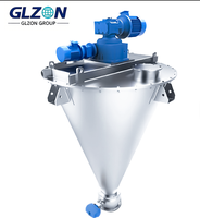 Mélangeur industriel sur mesure à double vis, mélangeur horizontal 500L, mélangeur à vis conique avec boîte de vitesses et roulement